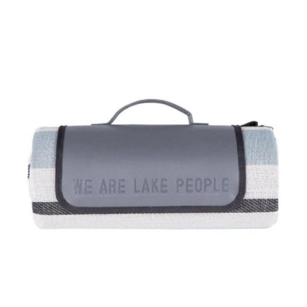 Large Portable Waterproof Outdoor Blanket WE ARE LAKE PEOPLE NWT